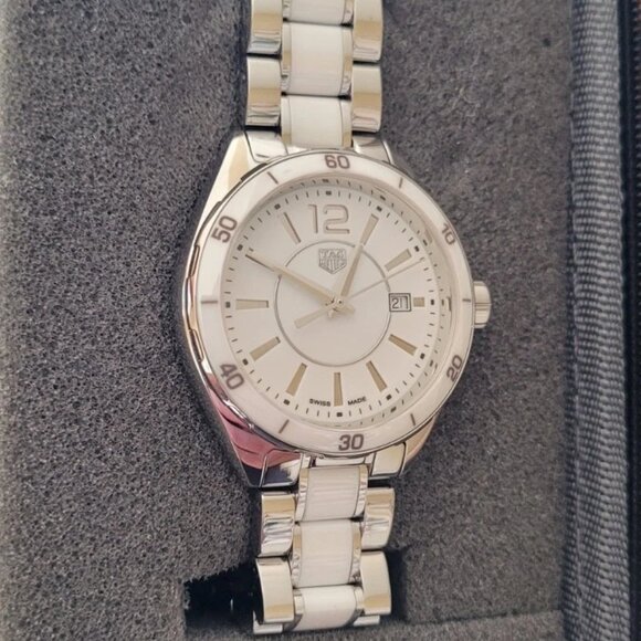 Tag Heuer WBJ141AC.BA0974 Midsize Womens Formula 1 Series Watch White Ceramic - Picture 14 of 16